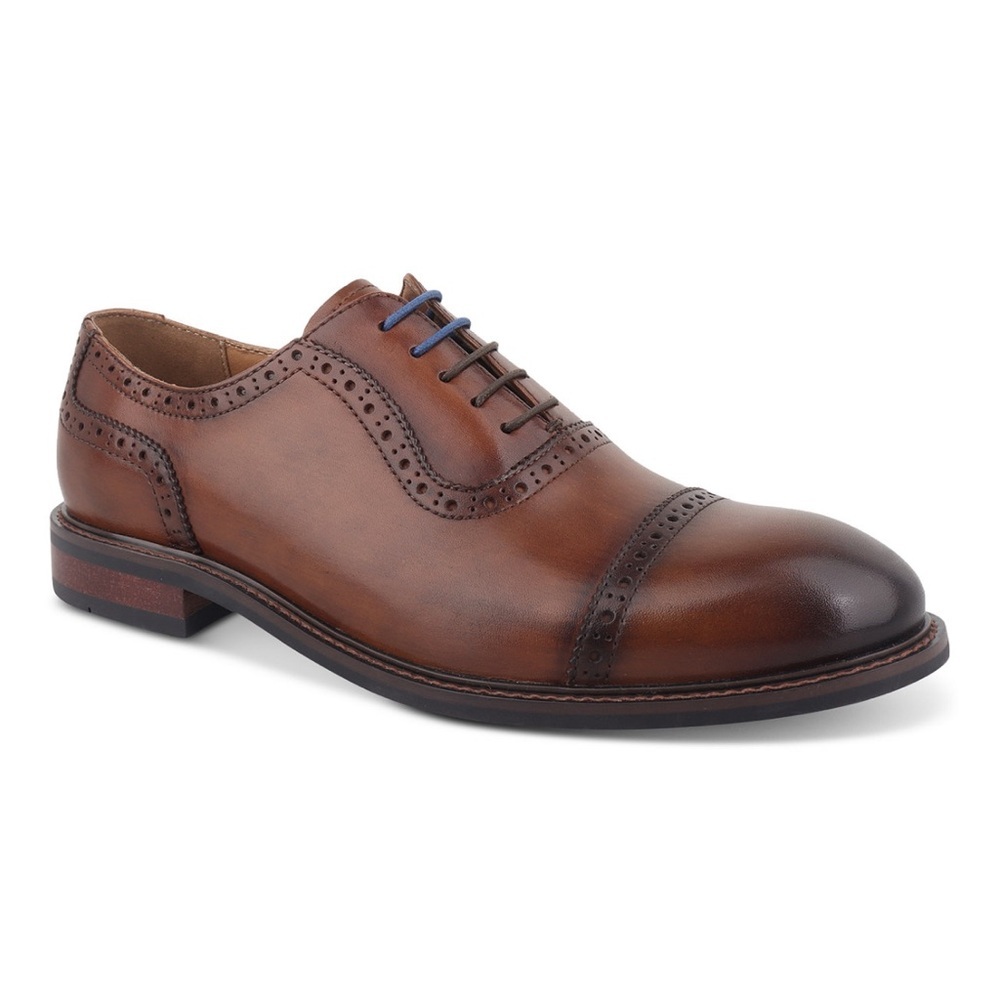 Bar III Men’s Ashfordd Cap-Toe Brogue Leather Dress Shoes-Size 9